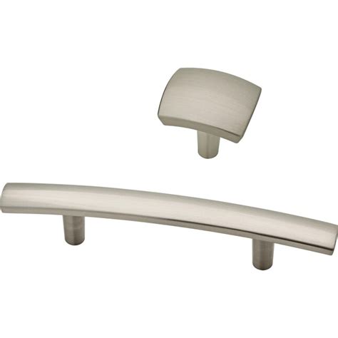 brainerd stainless steel rectangular cabinet knob 6 pack|Amazon.com: Brainerd Cabinet Pulls.